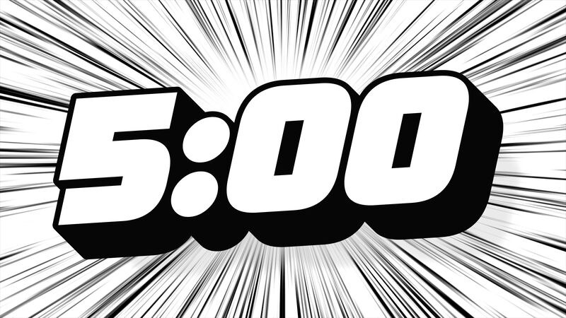 Dynamic Black and White Countdown